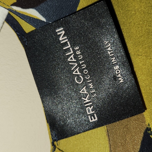 Erika Cavallini Semicouture Orto Silk Maxi Dress Size 40 - Picture 6 of 14